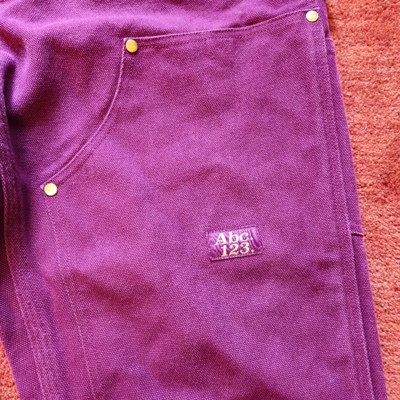 Advisory Board Crystals Abc Double Knee Carpenter PantsRhodolite Purple Size 30 - Picture 10 of 12